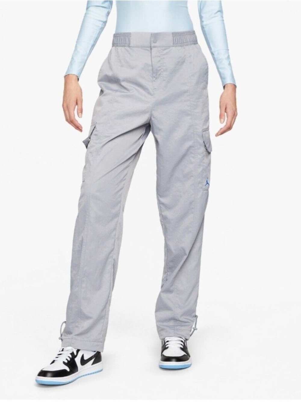 Nike Women's Light Gray Cargo Track Pants